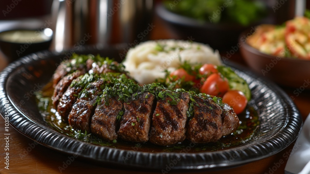 Artistic Cuisine with Natural Lighting in Cultural Setting Artistic Cuisine with Natural Lighting in Cultural Setting