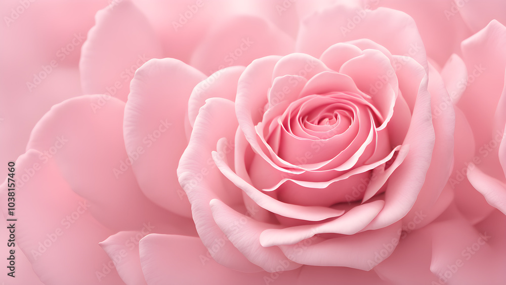 Delicate pink rose blooming softly in a serene garden during late spring, showcasing natural beauty and elegance Delicate pink rose blooming softly in a serene garden during late spring, showcasing natural beauty and elegance