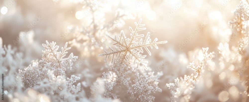 The Beautiful Snowflake Close-up The Beautiful Snowflake Close-up