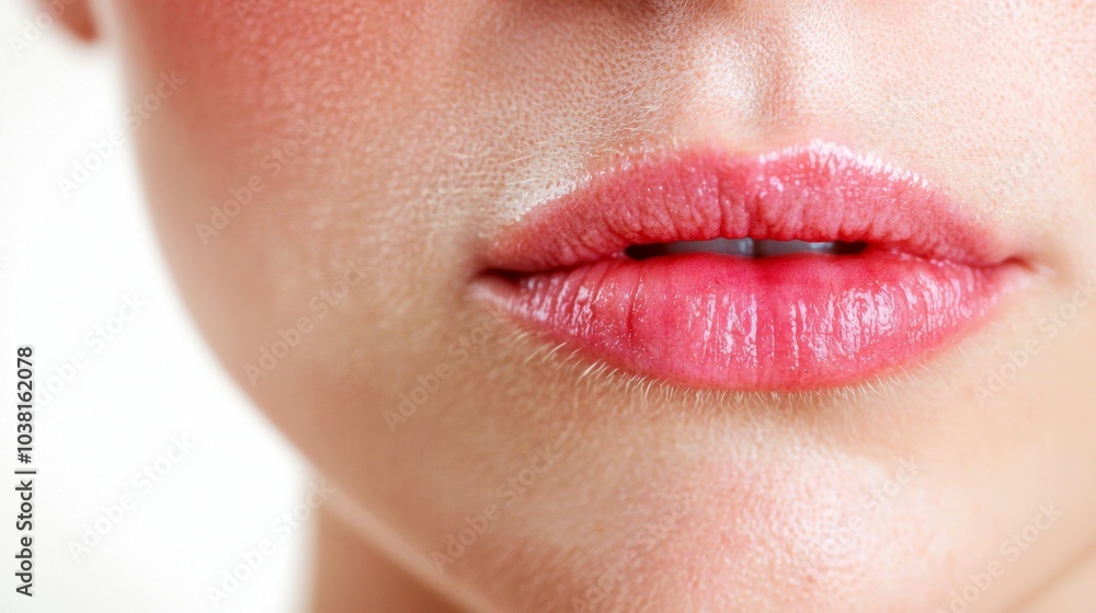Close-up of Lips with Dry Skin Condition Highlighting Texture and Natural Beauty Close-up of Lips with Dry Skin Condition Highlighting Texture and Natural Beauty