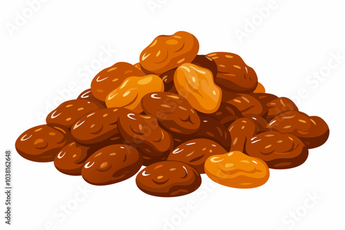 White raisins dried fruits