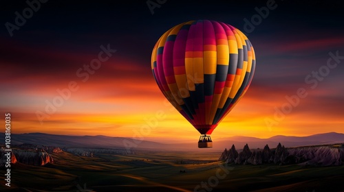 Captivating Sunset Hot Air Balloon Ride 