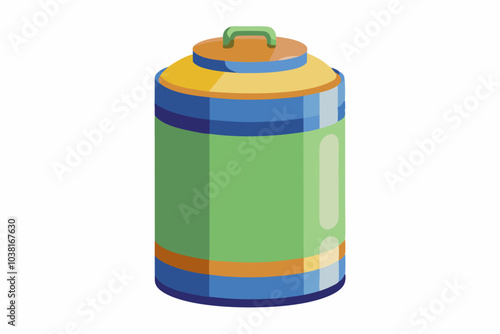 Flat design jerry can vector graphics