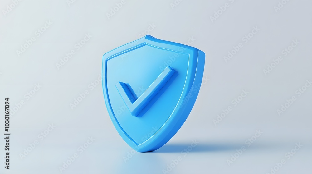cartoon 3d Icon safety shield check mark perspective . Blue symbol security safety icon. Checkmark in minimalistic style. 3d vector illustration. white background cartoon 3d Icon safety shield check mark perspective . Blue symbol security safety icon. Checkmark in minimalistic style. 3d vector illustration. white background