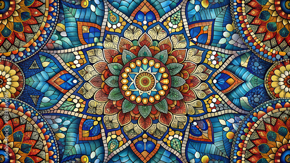Fototapeta premium abstract mosaic tile background