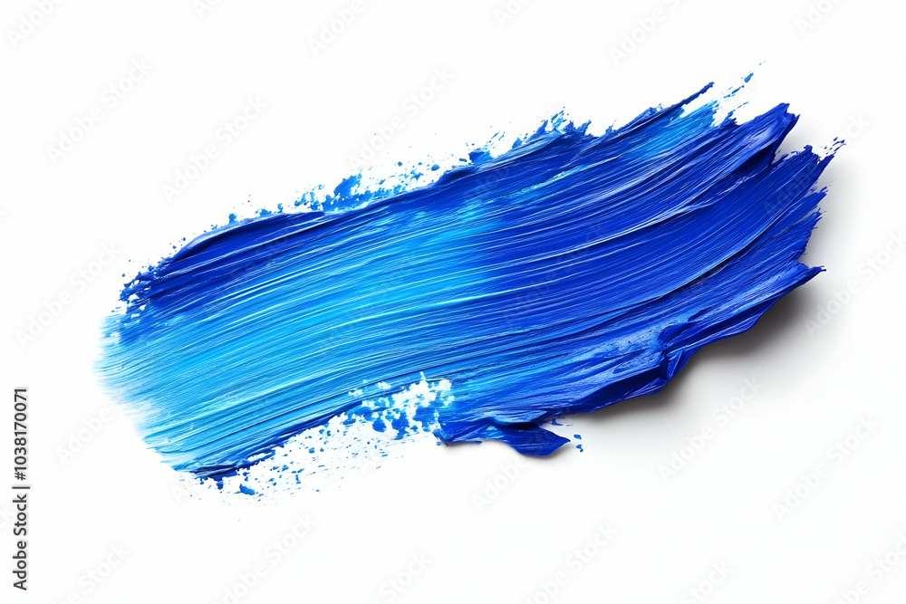 Abstract Blue Paint Stroke. Abstract Blue Paint Stroke.