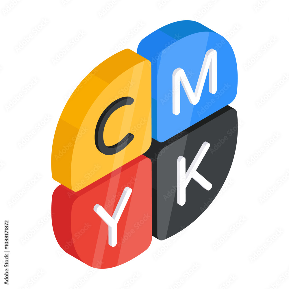 Unique design icon of cmyk
Unique design icon of cmyk