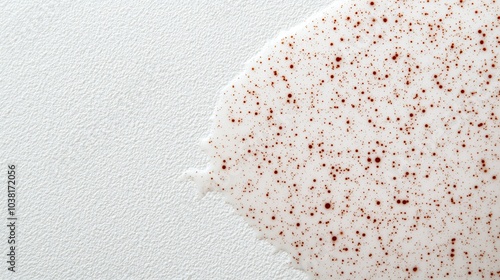 Close-up of Skin Condition with Red Spots on White Background Highlighting Dermatological Issues photo