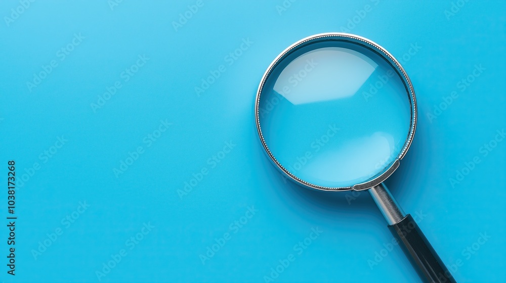 Magnifying glass with clear focus. Magnifying glass with clear focus.