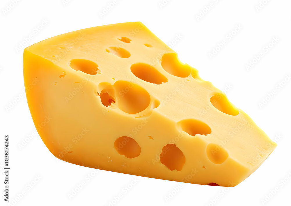 Slice of Swiss Cheese with Holes. Slice of Swiss Cheese with Holes.