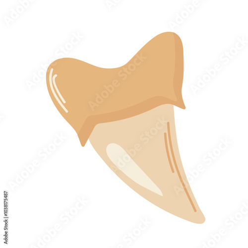 Shark tooth icon clipart avatar logotype isolated illustration