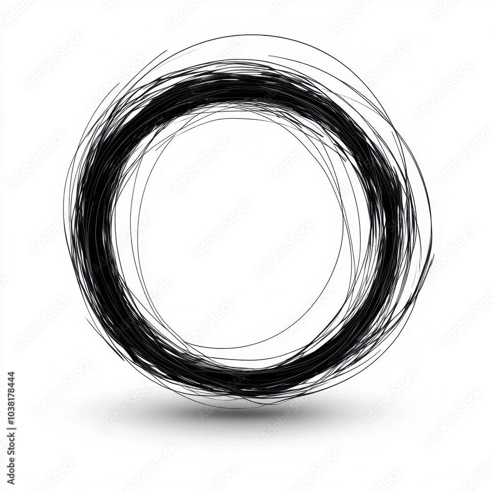 Abstract organic circle isolated on a white background for modern design elements Abstract organic circle isolated on a white background for modern design elements