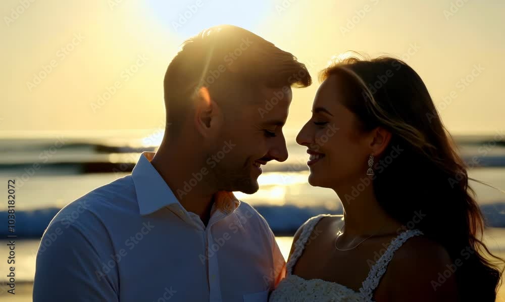 intimate seaside embrace at dawn intimate seaside embrace at dawn
