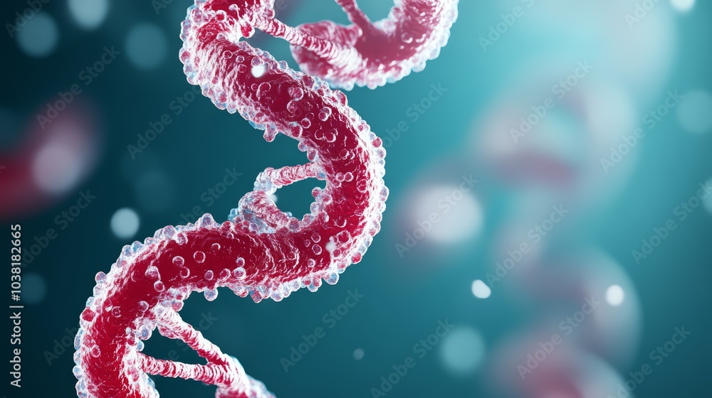 DNA molecule structure on a glowing background, representing genetics and biology. DNA molecule structure on a glowing background, representing genetics and biology.