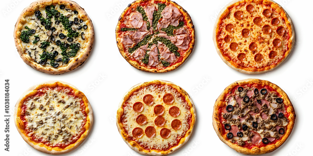 Six Different Pizza Toppings. Six Different Pizza Toppings.