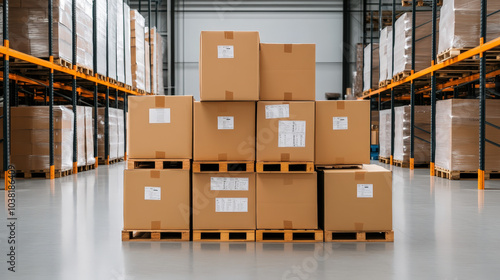 Custom-built storage racks in a specialized warehouse for unique goods