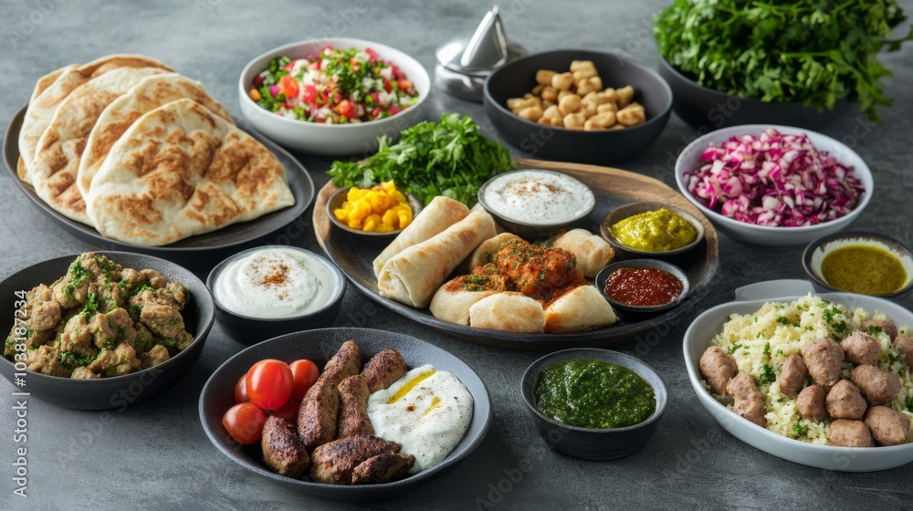 Creative Middle Eastern Dishes with Minimalist Presentation Creative Middle Eastern Dishes with Minimalist Presentation