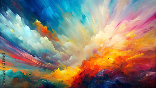 abstract oil painting background