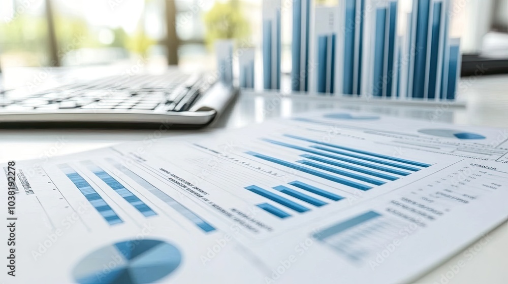 Financial Documents in Home Office Setting Financial Documents in Home Office Setting