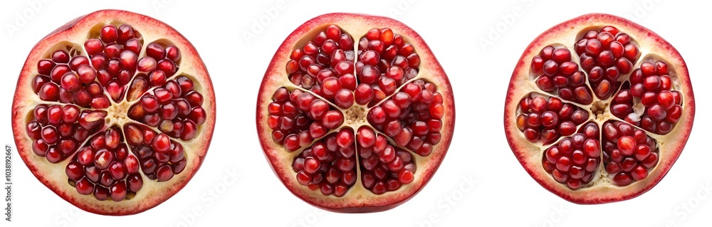 Pomegranate Slice from Above Pomegranate Slice from Above