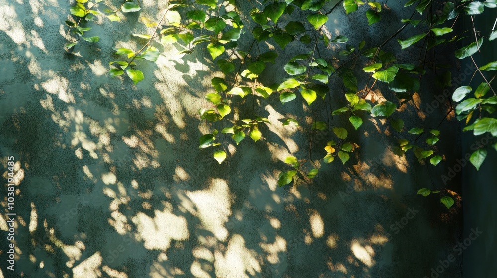 Sunlight Through Leaves on a Wall Sunlight Through Leaves on a Wall