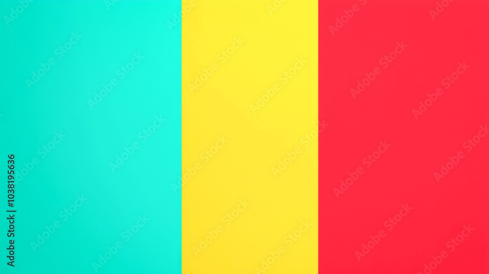 Abstract background with turquoise, yellow, and red colors. Abstract background with turquoise, yellow, and red colors.