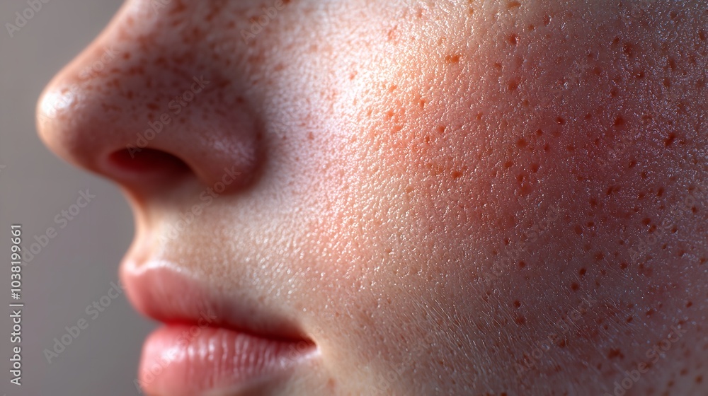 Papulopustular Rosacea Close-Up of the Patient's Cheek
Papulopustular Rosacea Close-Up of the Patient's Cheek