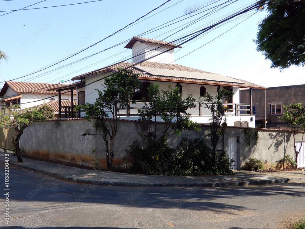 Facade of houses in Brazil Facade of houses in Brazil