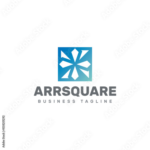 Free Download arrow square logo vector - GFXLoad