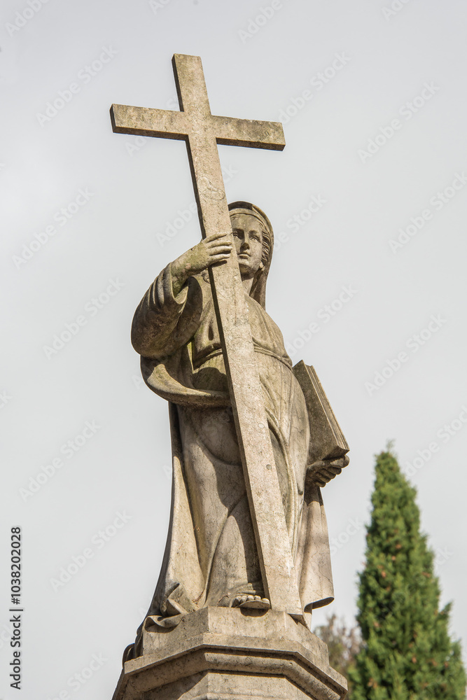 Friedhof, Grabstein, Statue Friedhof, Grabstein, Statue