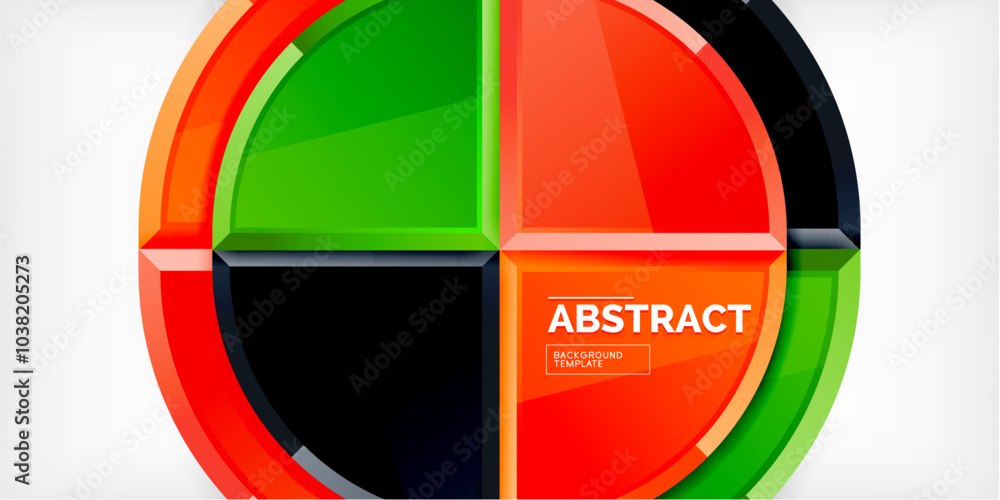 Fototapeta premium Triangle circles background. Vector Illustration For Wallpaper, Banner, Background, Card, Book Illustration, landing page