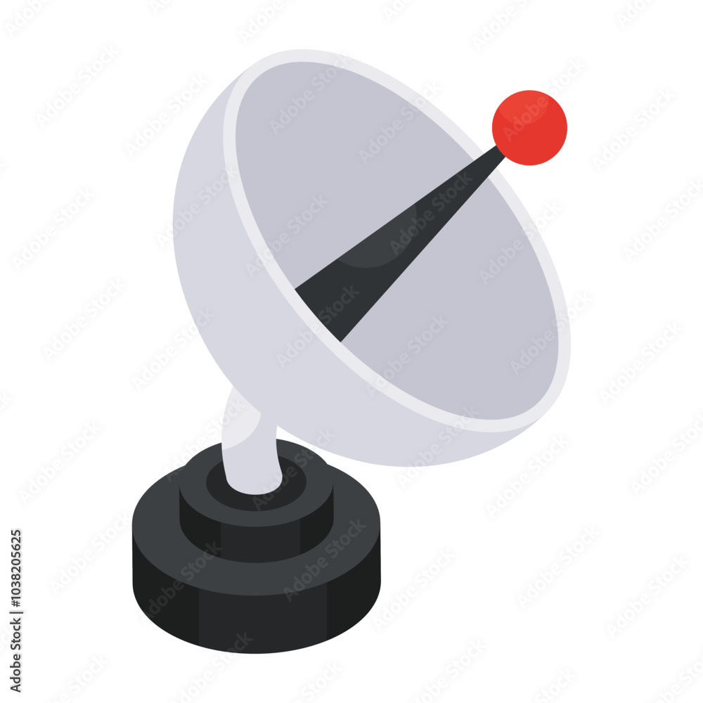 flat isometric design icon of satellite dish
flat isometric design icon of satellite dish