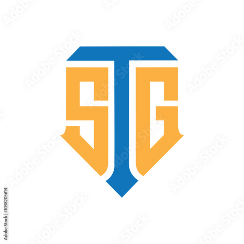 stg logo design vector, initial stg letter logo design vector template, STG letter original creative modern logo design. photo