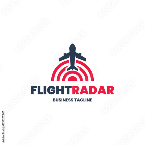flight radar logo vector