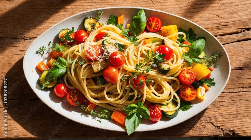 vibrant illustration of a pasta dish with tomato sauce. vibrant illustration of a pasta dish with tomato sauce.