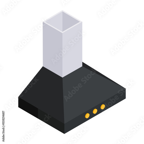 An icon design of extractor hood 

