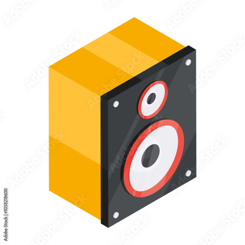 Modern design icon of sound speaker

