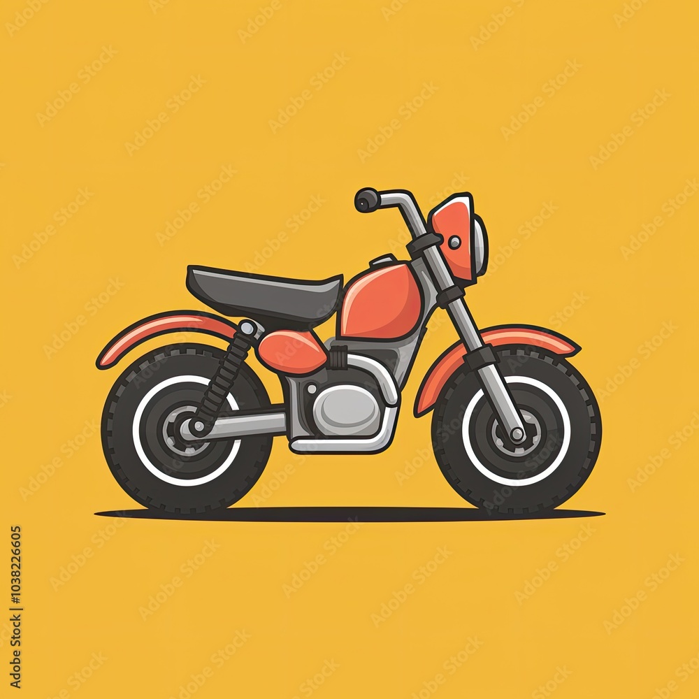 motorcycle on white background motorcycle on white background