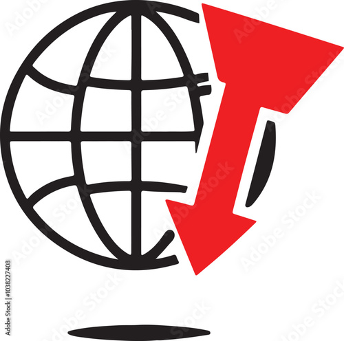 "Minimalist Global Website Icon  - Perfect for Digital Platforms"
