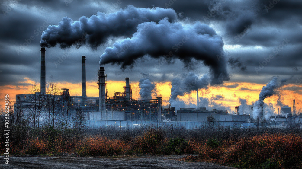 Environmental Pollution Illustration Environmental Pollution Illustration
