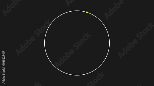 There are infinite points on a circle simulation.