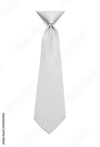 White tie isolated on white background