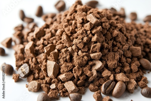 an image of isolated crumble of coffee beans