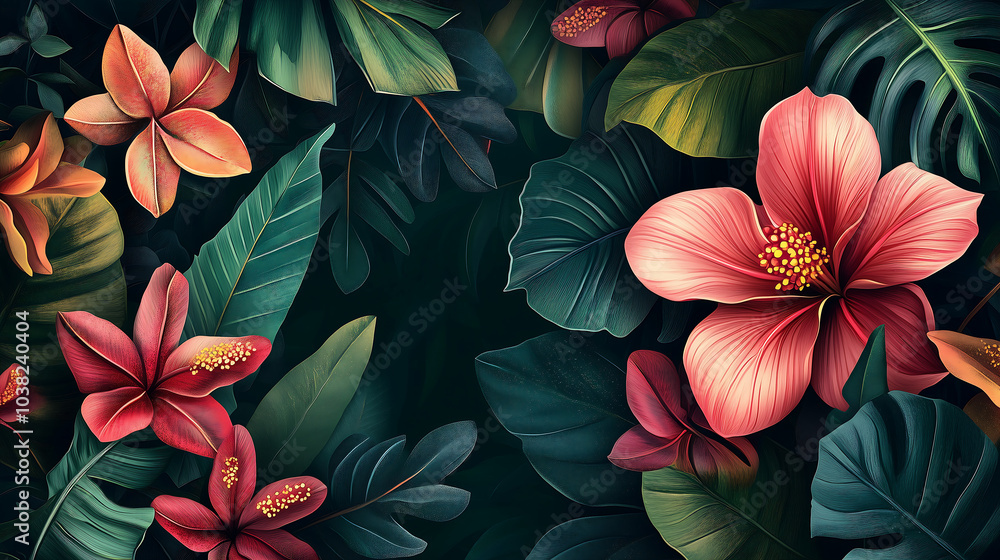 Modern Botanical background Modern Botanical background