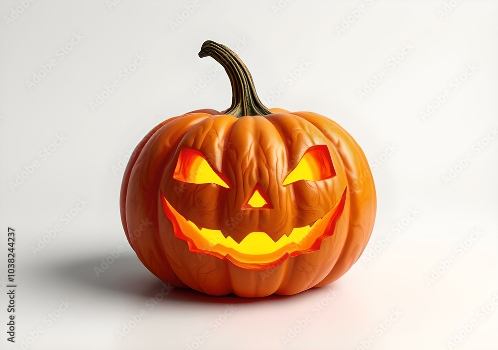 Scare orange pumpkin for Halloween' Day isolated on the white background, Scare orange pumpkin for Halloween' Day isolated on the white background,