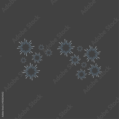 Firecrackers on the sky minimal vector representation....