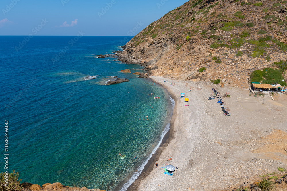Aris beach near Karavostamo village, Ikaria island, Greece