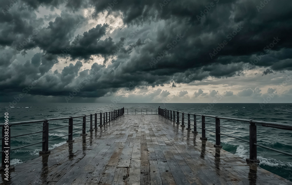 Fototapeta premium pier in the sea