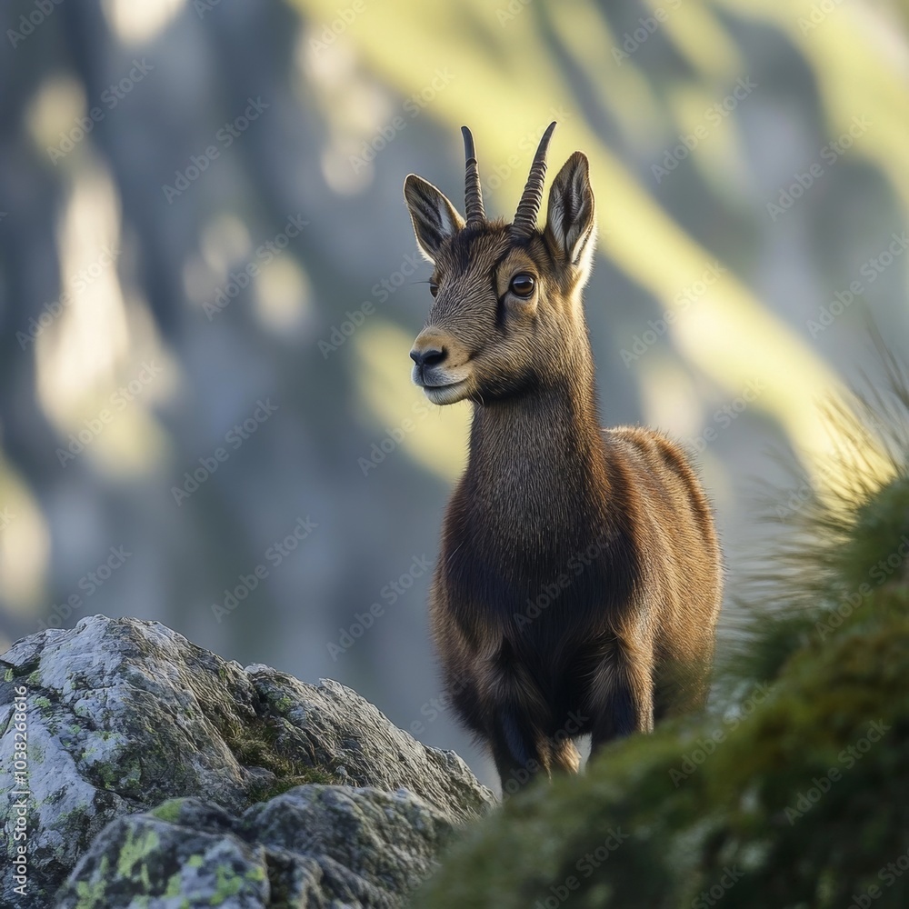 Fototapeta premium Rupicapra rupicapra in Vosges