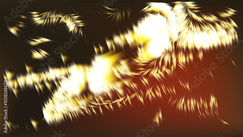 Dynamic Abstract Fire Sparks Isolated Vector Design